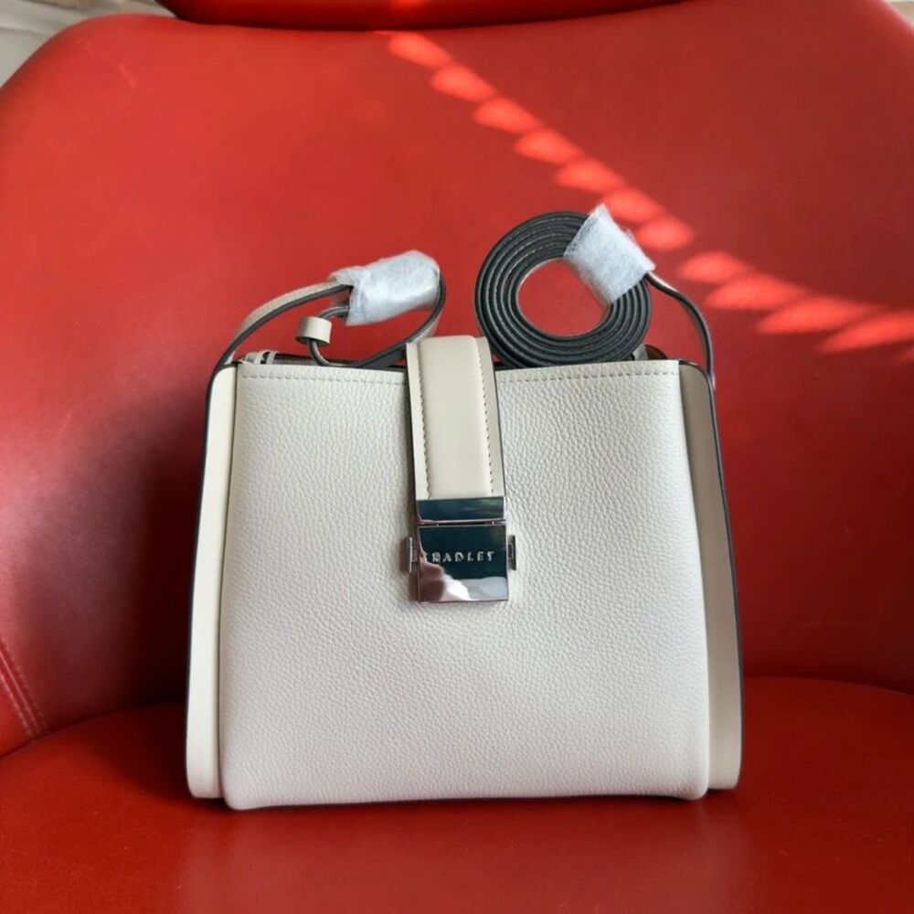 Radley London Sloane Mews Small Ziptop Cross Body Snow NEW